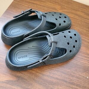 CROCS Women's Classic Mary Jane Glitter Clog